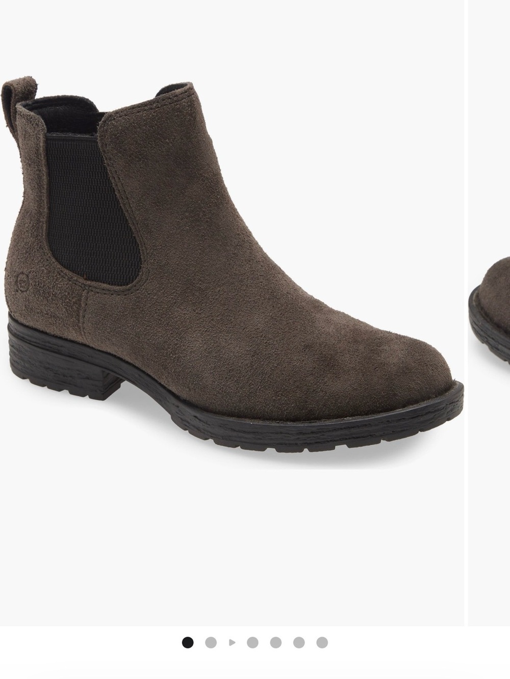 Born Women's Suede Chelsea Ankle Boot in Dark Taupe